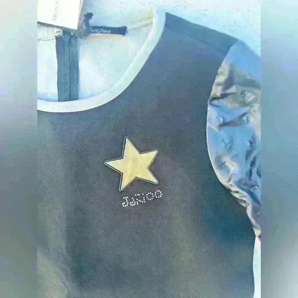 Jakioo Monnalisa Faux Leather Long SleeveLoose Fit Dress black womens size M - Picture 6 of 7